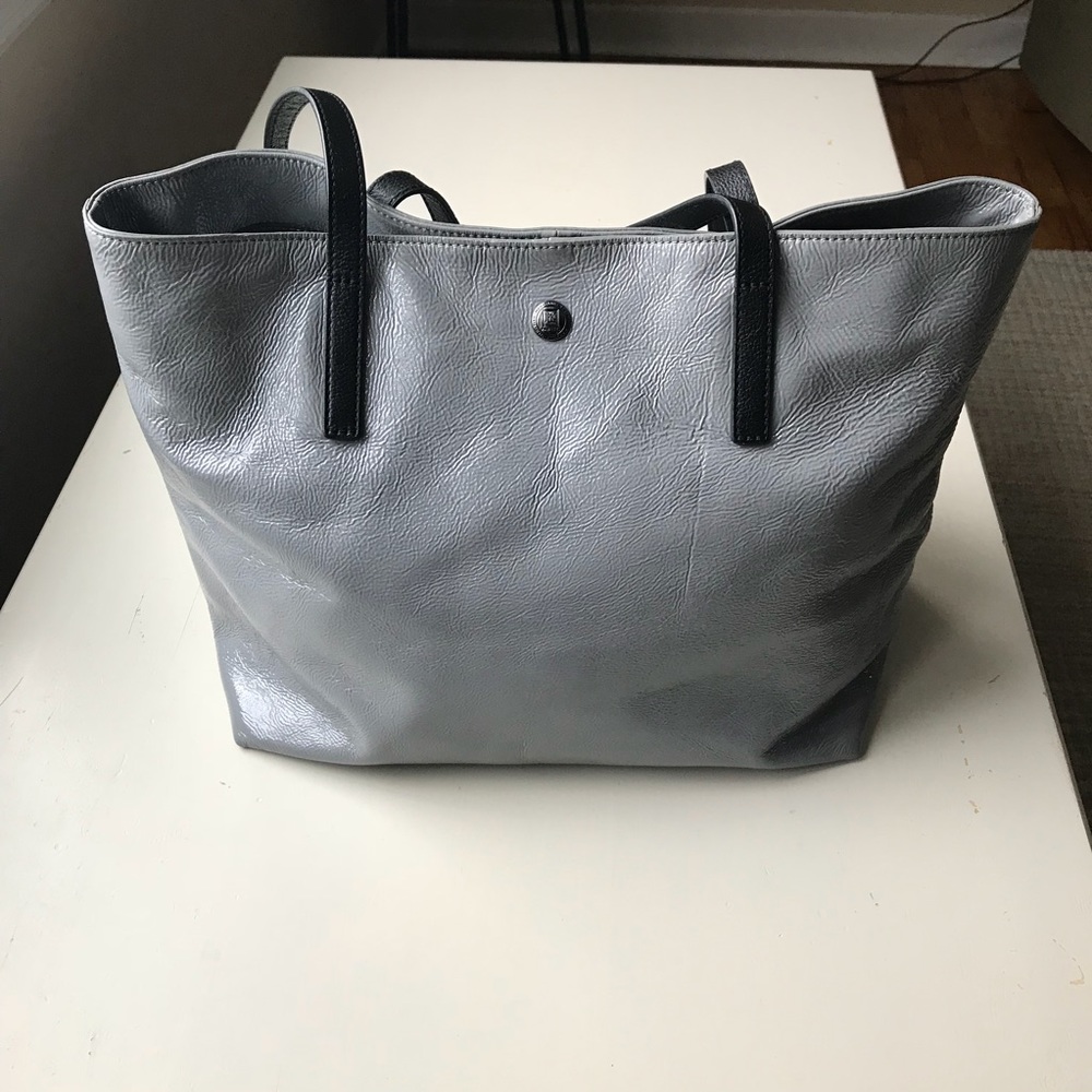 JPK Grey two stap Patent Tote